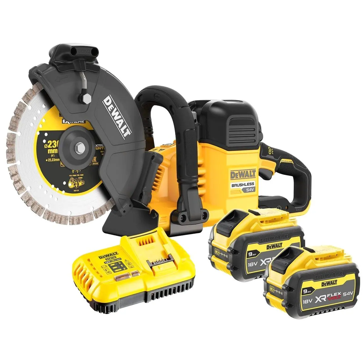 DeWalt Akku-Trennschneider DCS780N, 54V, 230mm, bürstenloser Motor