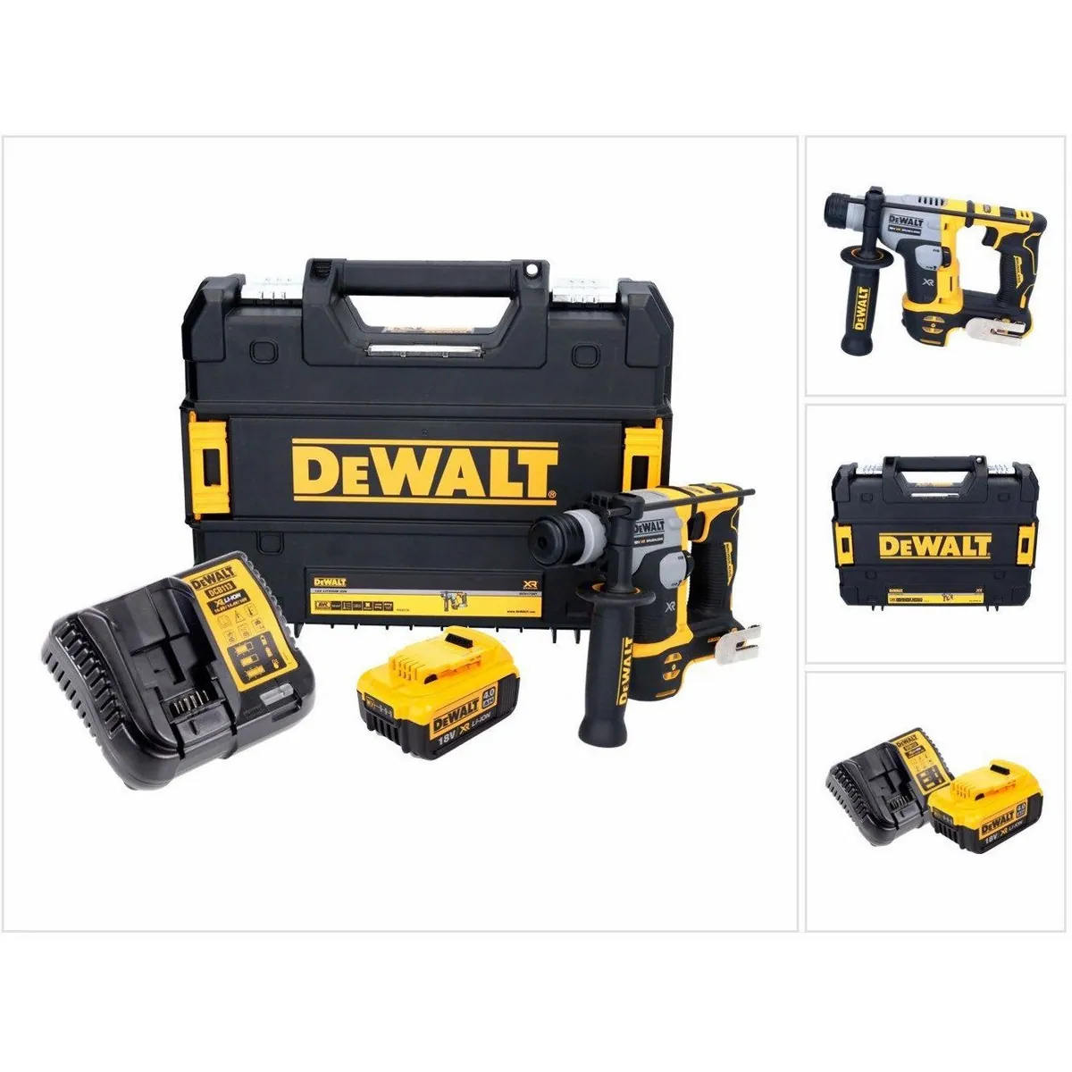 DeWalt DCH 172 Akku-Bohrhammer, 2 Funktionen, 1,4 Joule Schlagenergie — inkl. 4,0 Ah Akku