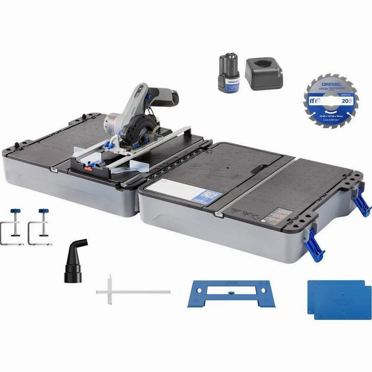 DREMEL F013CS12JM Gehrungssäge, präzise Laserführung, kompakte Multifunktions-Sägestation