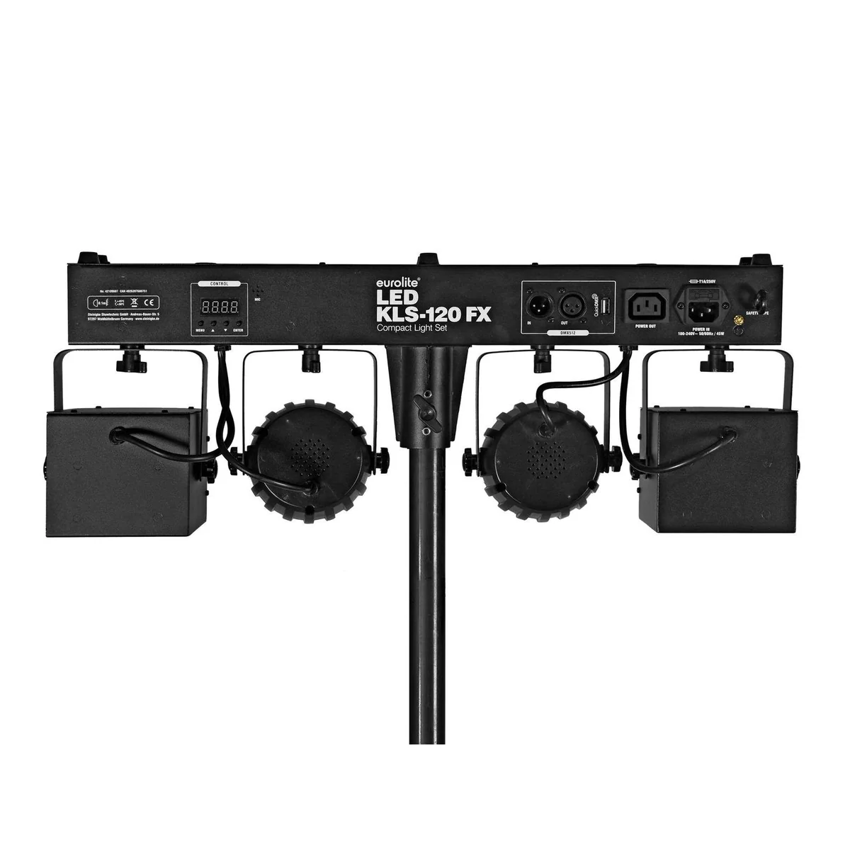 DSX DJ Komplett Set 19, leistungsstarkes 1500 W System mit Nebel und LED Licht 5