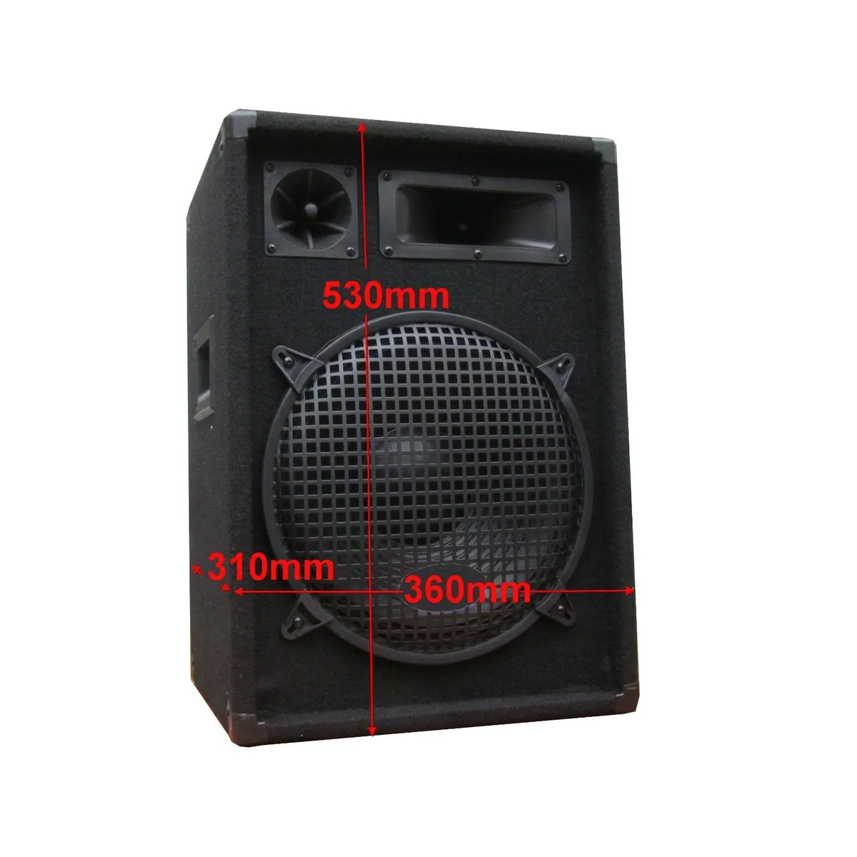 DSX PA-Set Powermixer 2-Wege Lautsprecher, 1700 W Leistung, USB-Anschluss 3