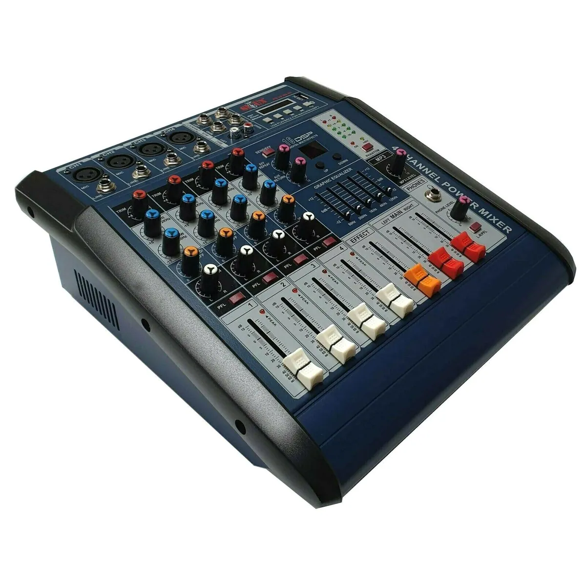 DSX PA-Set Powermixer 2-Wege Lautsprecher, 1700 W Leistung, USB-Anschluss 5