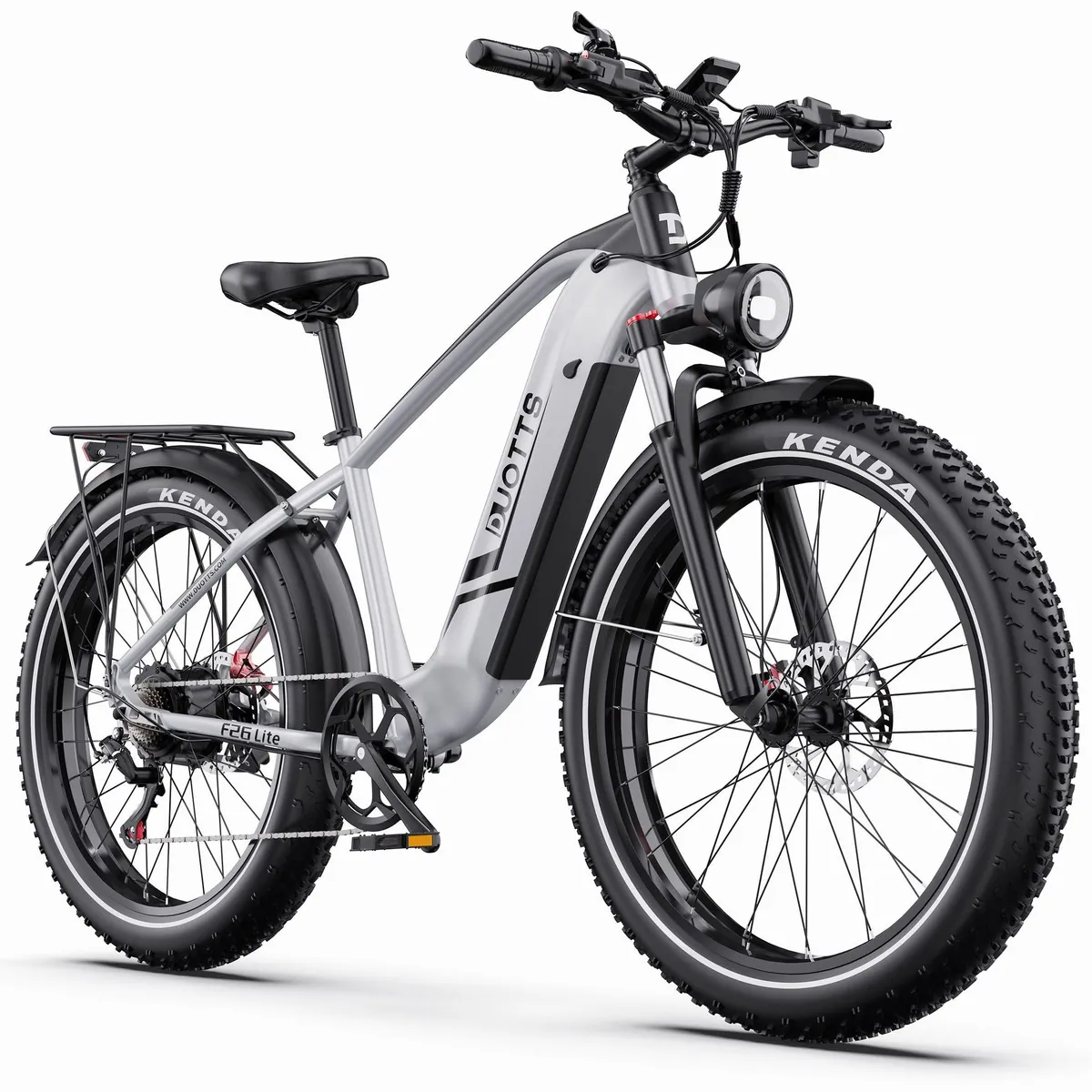 DUOTTS E-Bike Cityrad F26lite Pedelec, 100 km Reichweite, 250 W Motor, Shimano 7-Gang