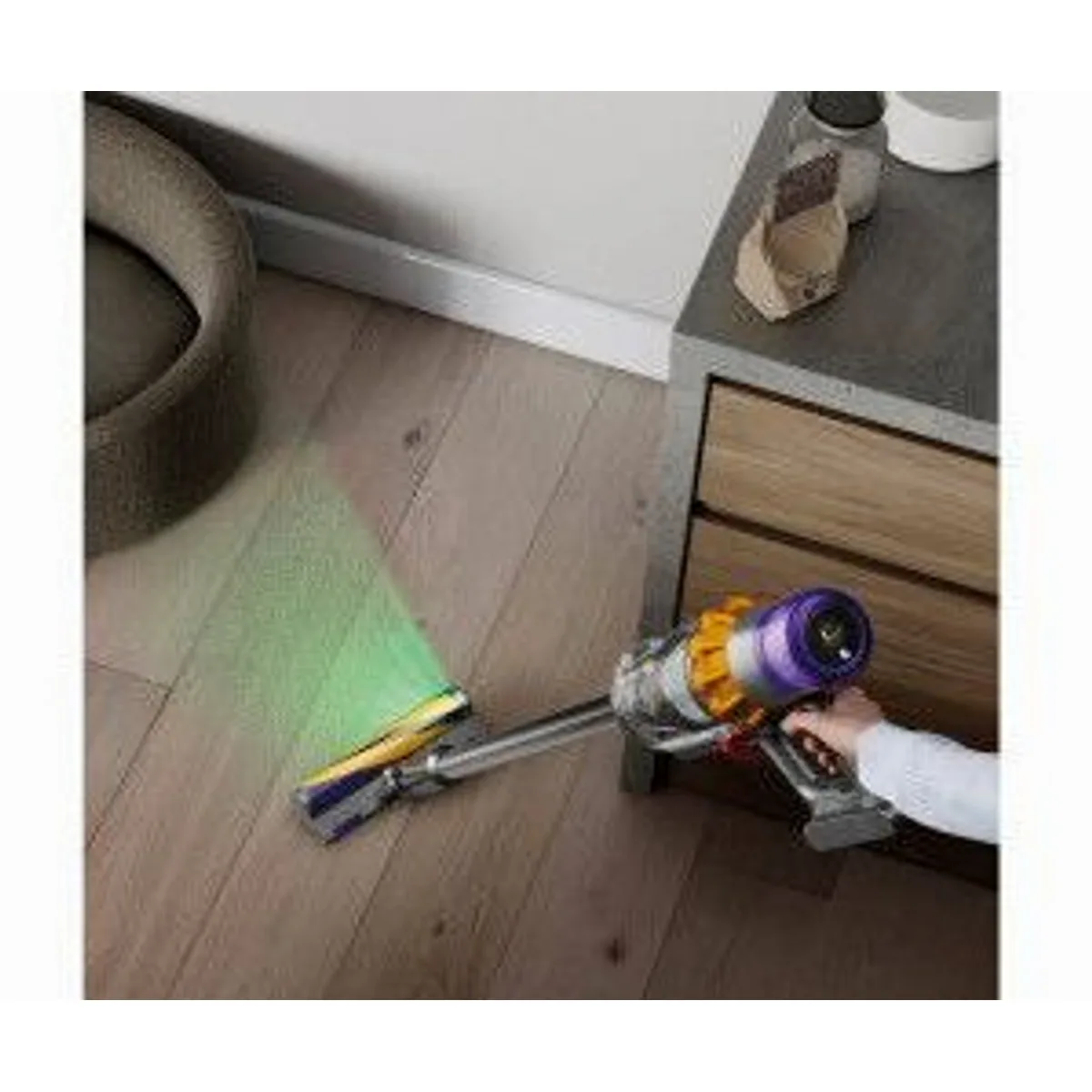 Dyson V15 Detect Fluffy, intelligente Staubdetektion, leistungsstarker Akku, hygienische Entleerung 2