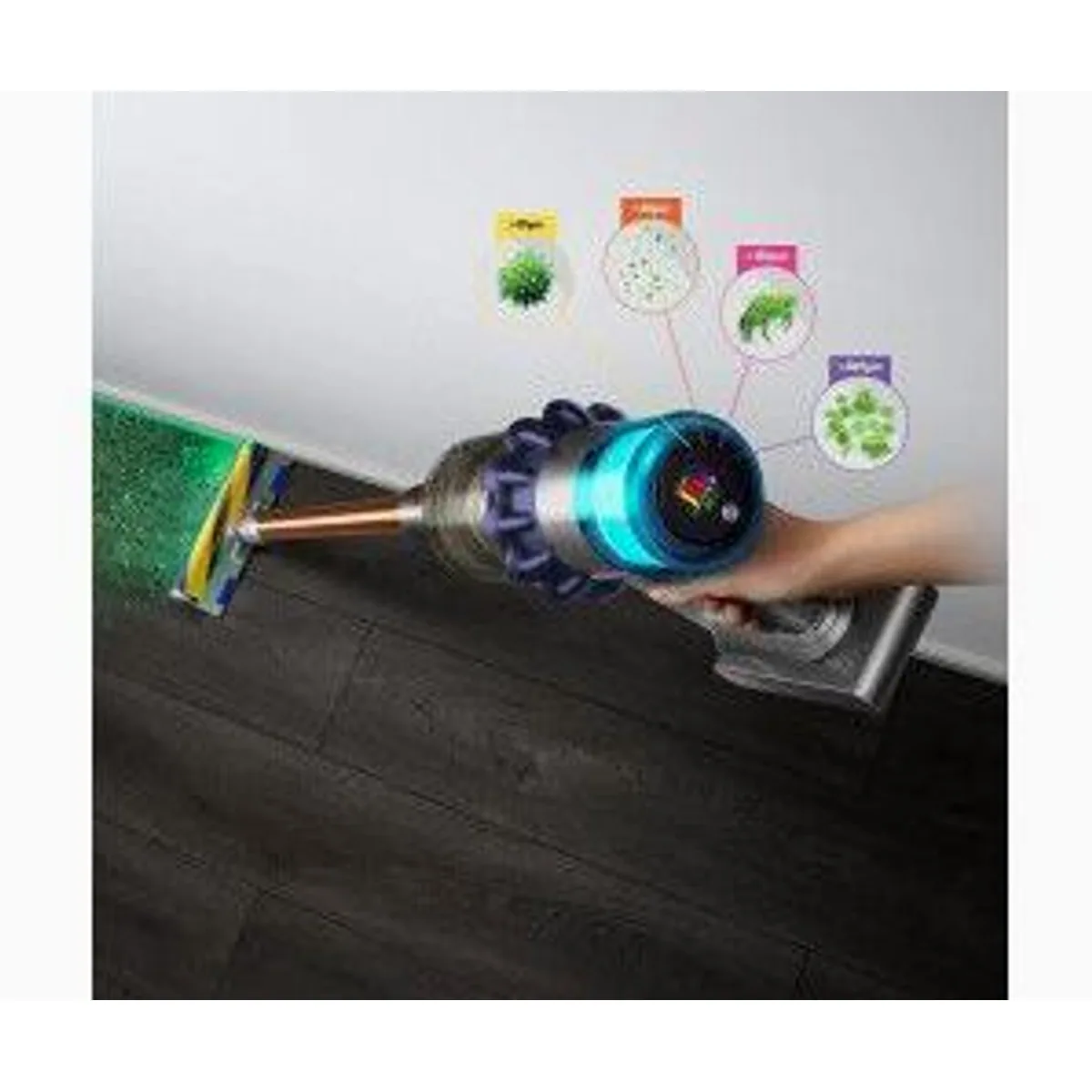 Dyson V15 Detect Extra, intelligente Sensorik, hohe Saugleistung, hygienische Entleerung 3