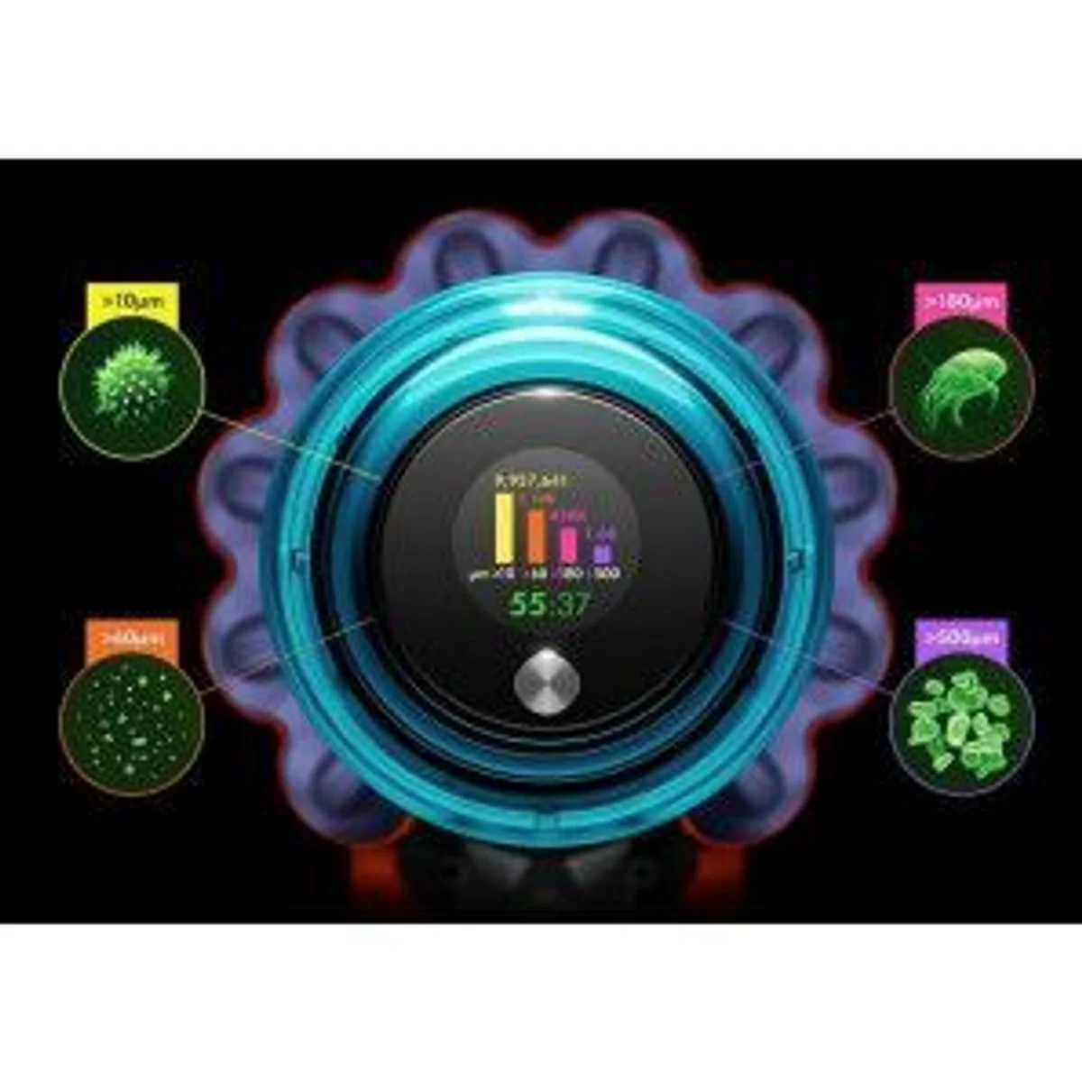 Dyson V15 Detect Extra, intelligente Sensorik, hohe Saugleistung, hygienische Entleerung 5
