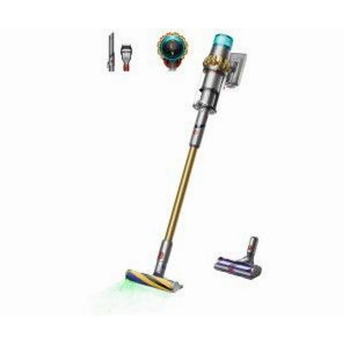 Dyson V15 Detect Absolute, leistungsstarker Akku-Staubsauger, intelligente Sensor-Technologie