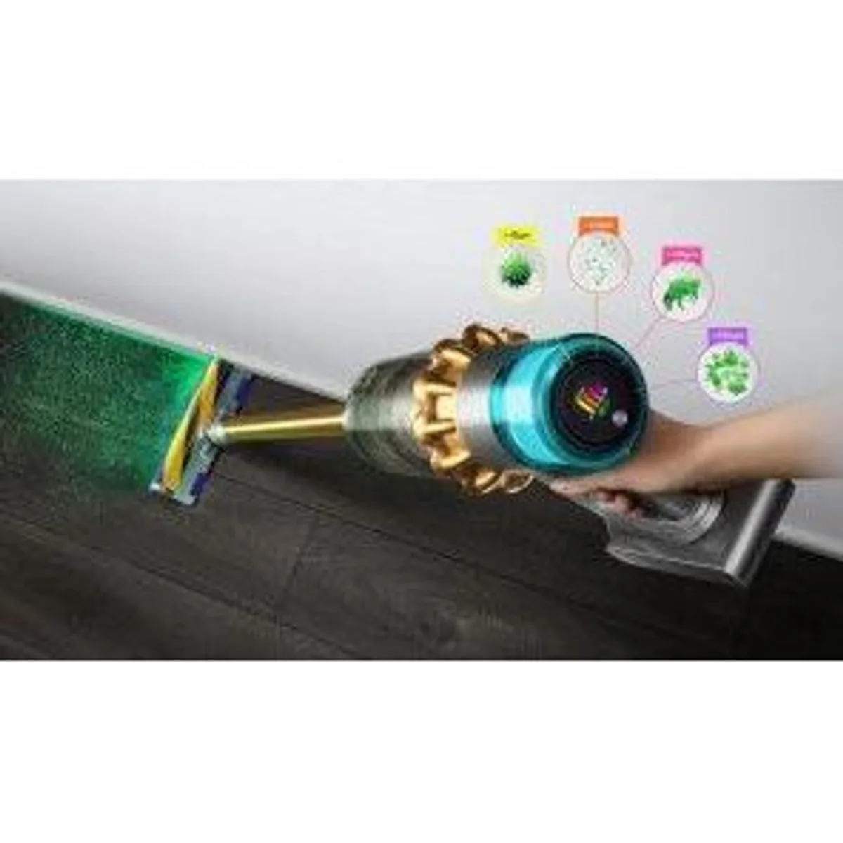 Dyson V15 Detect Absolute, leistungsstarker Akku-Staubsauger, intelligente Sensor-Technologie 5