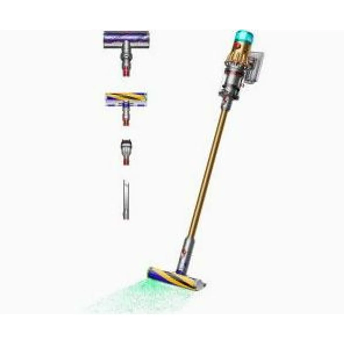 Dyson V12 Detect Slim Absolute, intelligenter Sensor, hohe Saugleistung, vielseitiges Zubehör