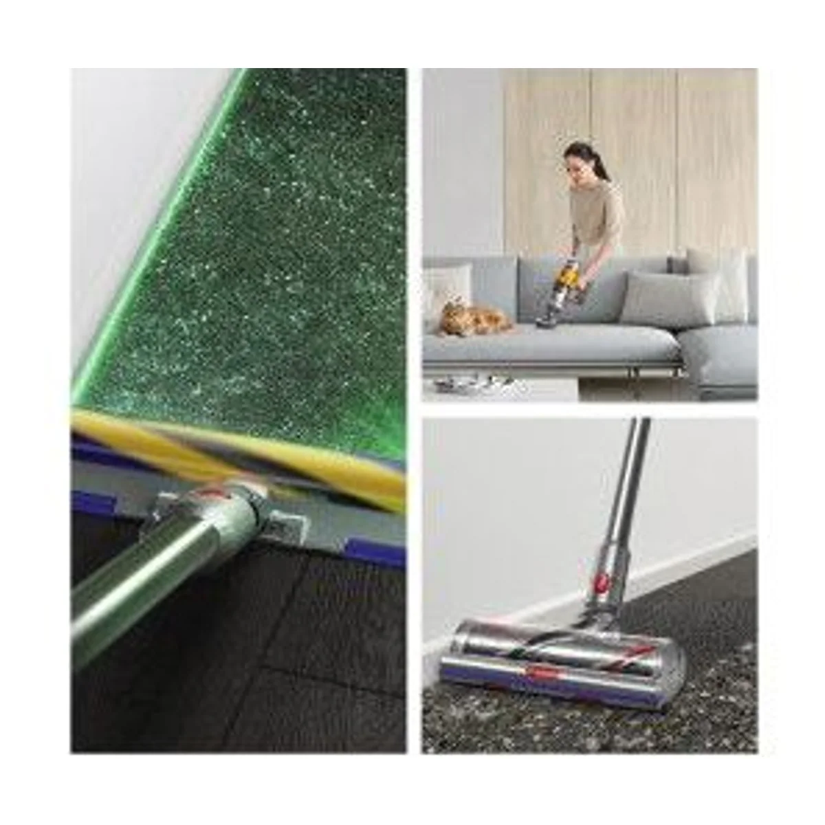 Dyson V12 Detect Slim Absolute, leistungsstarker Akku-Staubsauger, intelligente Sensoren, hygienische Entleerung 3