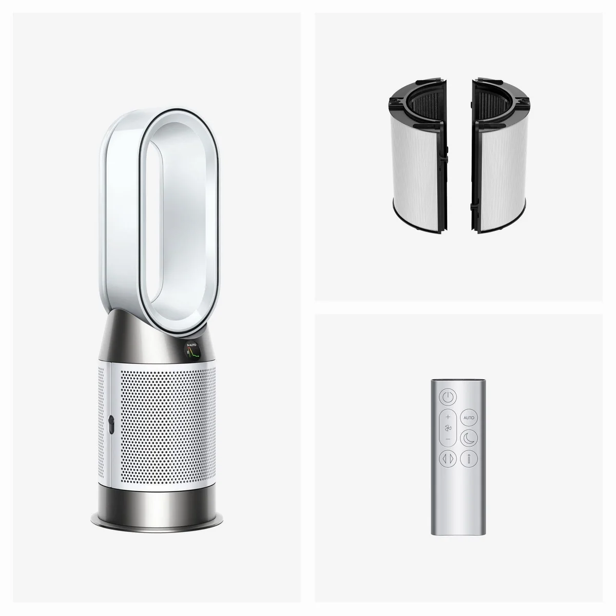 DYSON Purifier Hot+Cool HP1, Luftreiniger, Heizlüfter & Ventilator — 3-in-1 Funktion, Echtzeitanalyse, App-Steuerung 2