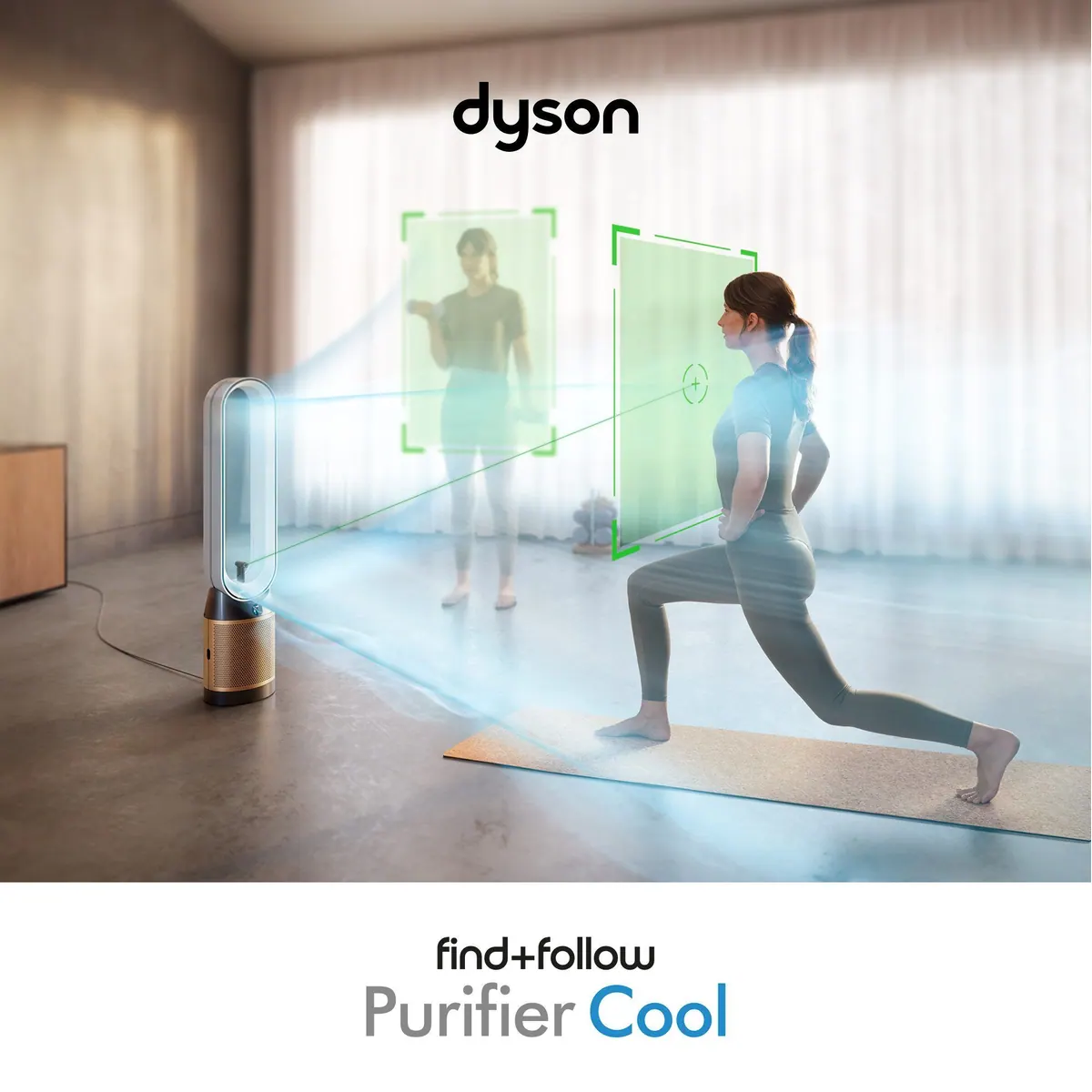 Dyson Find+Follow Purifier Cool PC3, intelligente Luftreinigung für Räume bis 40 m² 2