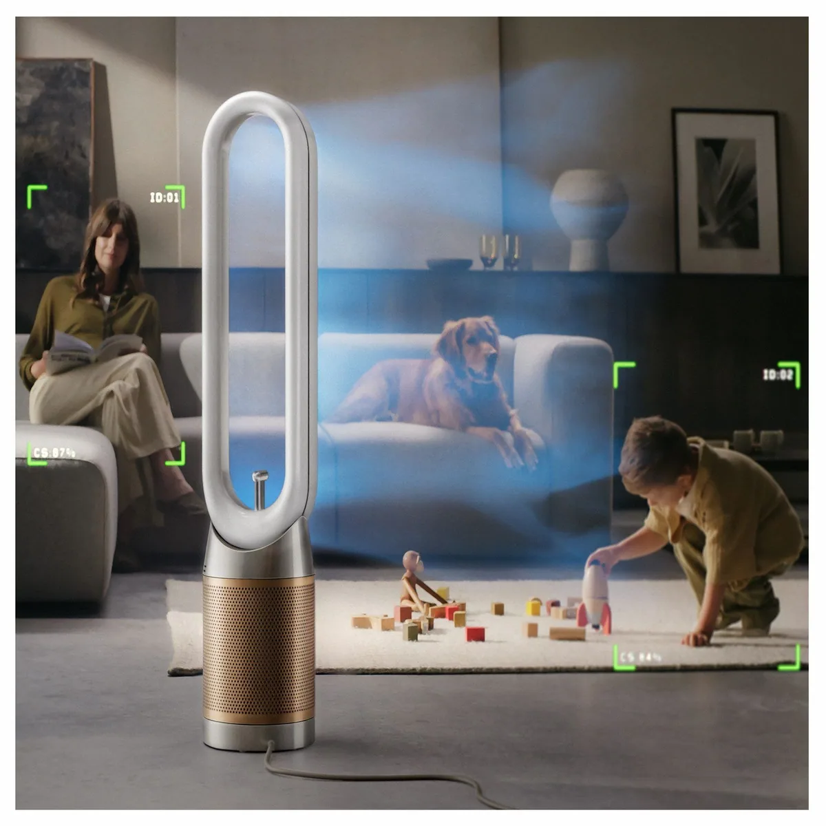 Dyson Find+Follow Purifier Cool PC3, intelligente Luftreinigung für Räume bis 40 m² 5