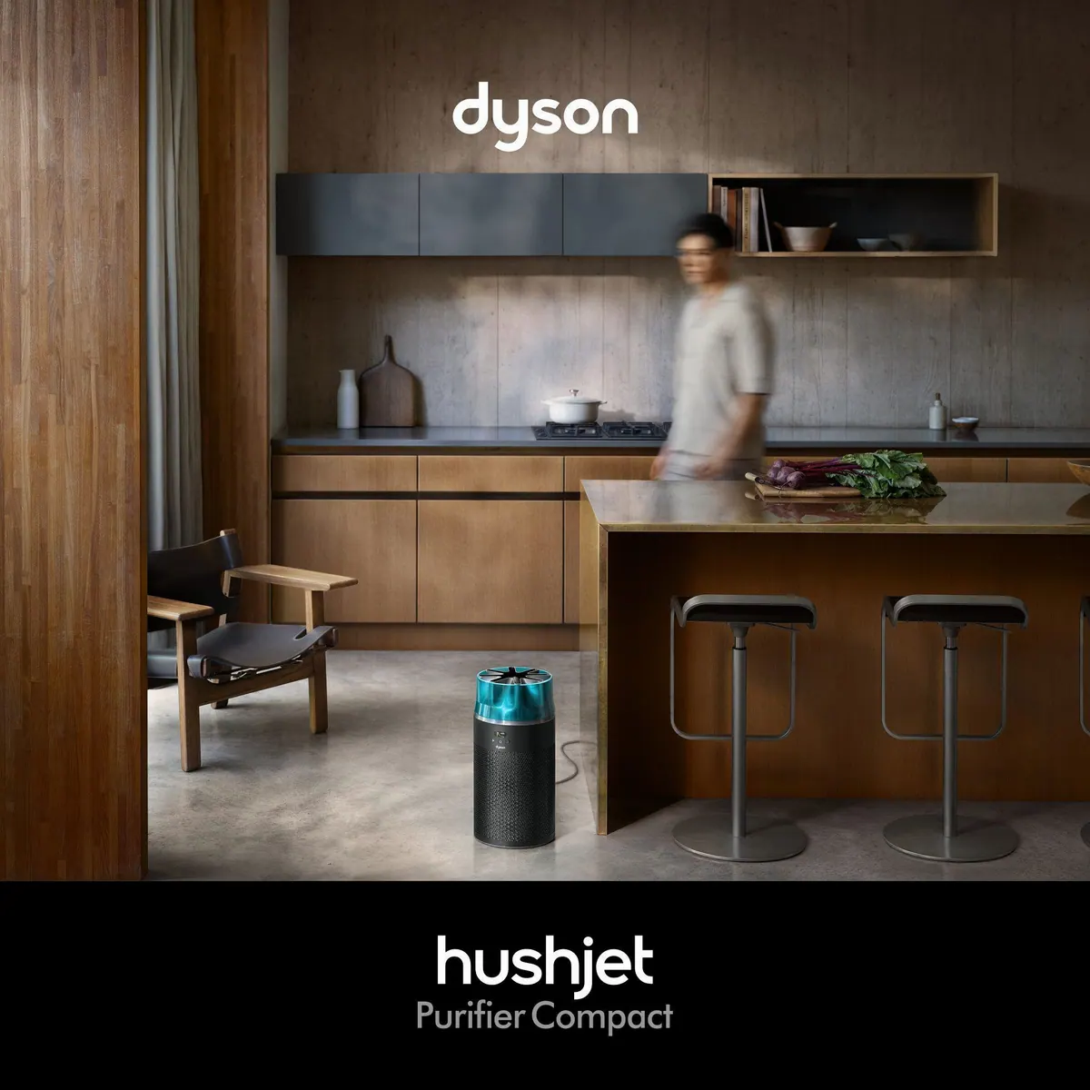DYSON HushJet Purifier Compact HJ10, leise Leistung für 100 m² Räume 2