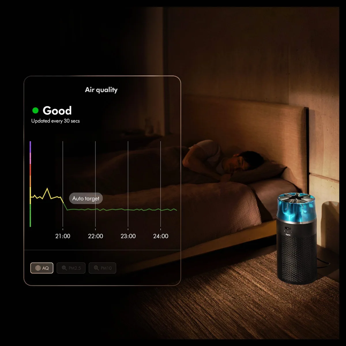 DYSON HushJet Purifier Compact HJ10, leise Leistung für 100 m² Räume 3