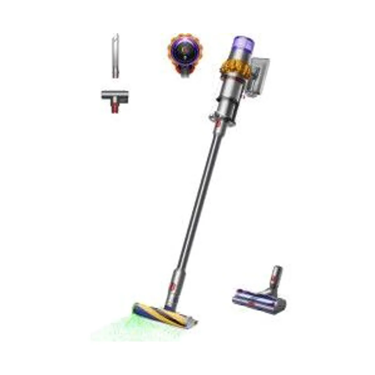 Dyson V15 Detect Absolute, intelligente Staubsaugertechnologie, Laser-Stauberkennung, leistungsstarker Motor