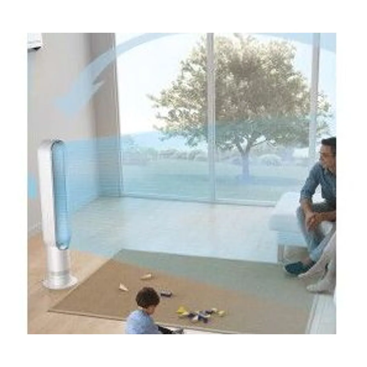 Dyson AM07 Air Multiplier, leise Luftzirkulation, energieeffizient, modernes Design 3