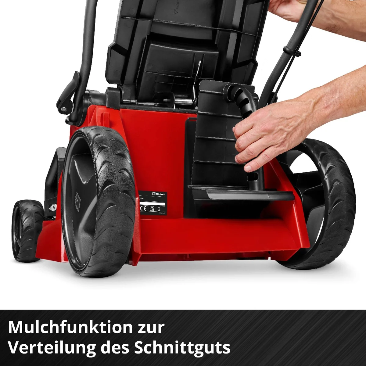 Einhell GE-CM 43 Li M Kit, 2 Akkus, schnitthöhenverstellbar, 43 cm Schnittbreite 5