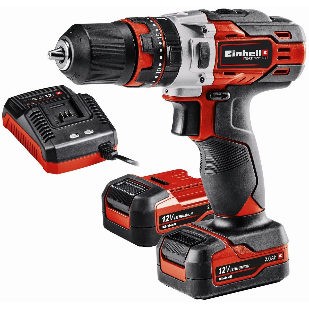 Einhell TE-CD 12 Li-i Akku-Schlagbohrschrauber, 1400 U/min, inkl. 2 Akkus & Ladegerät