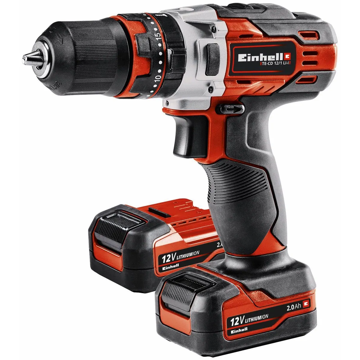 Einhell TE-CD 12 Li-i Akku-Schlagbohrschrauber, 1400 U/min, inkl. 2 Akkus & Ladegerät 2