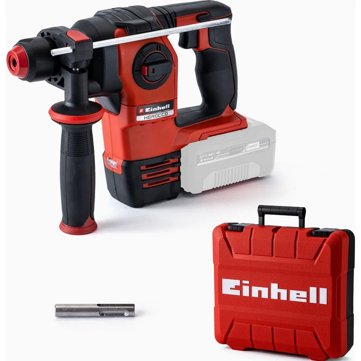 Einhell HEROCCO 18/20 Akku-Bohrhammer, bürstenloser Motor, SDS+ — kraftvoll, vielseitig, ergonomisch