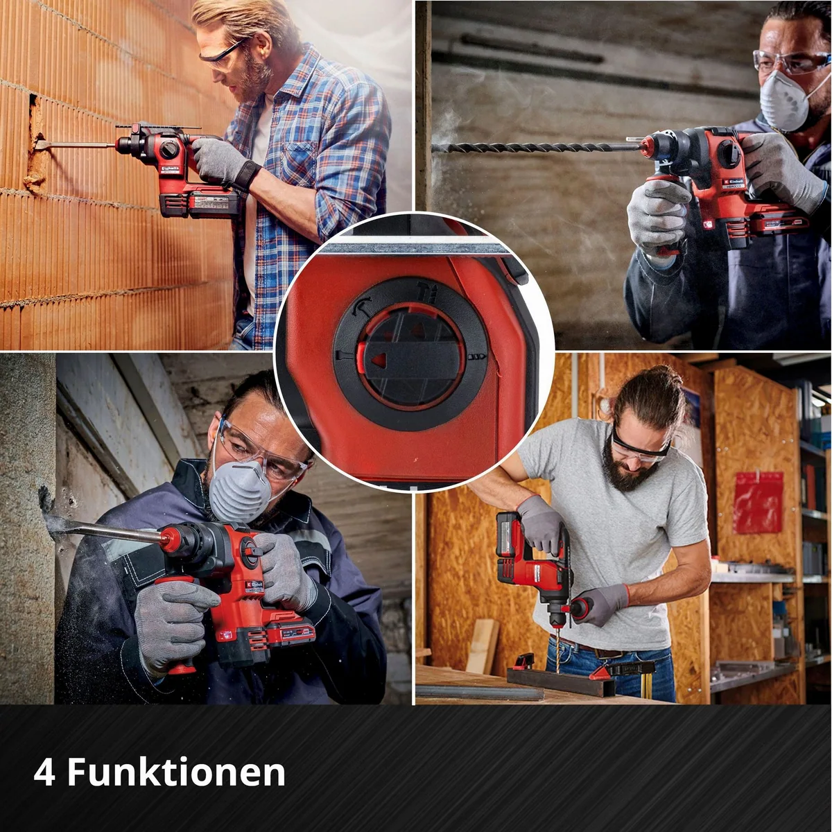 Einhell HEROCCO 18/20 Akku-Bohrhammer, bürstenloser Motor, SDS+ — kraftvoll, vielseitig, ergonomisch 4