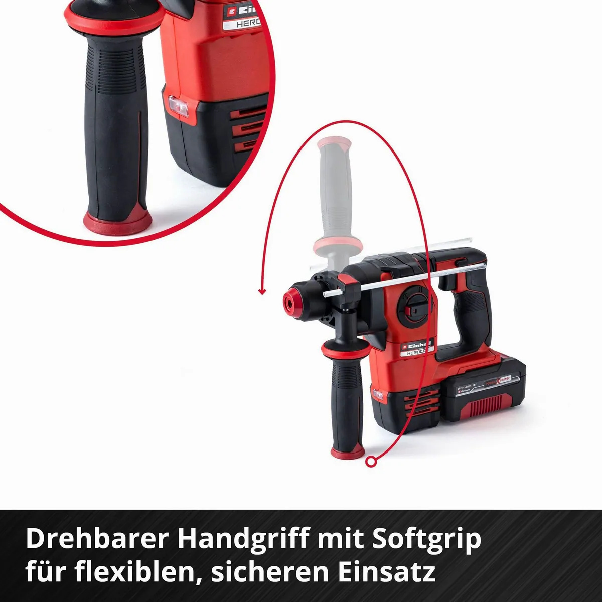 Einhell HEROCCO 18/20 Akku-Bohrhammer, bürstenloser Motor, SDS+ — kraftvoll, vielseitig, ergonomisch 5