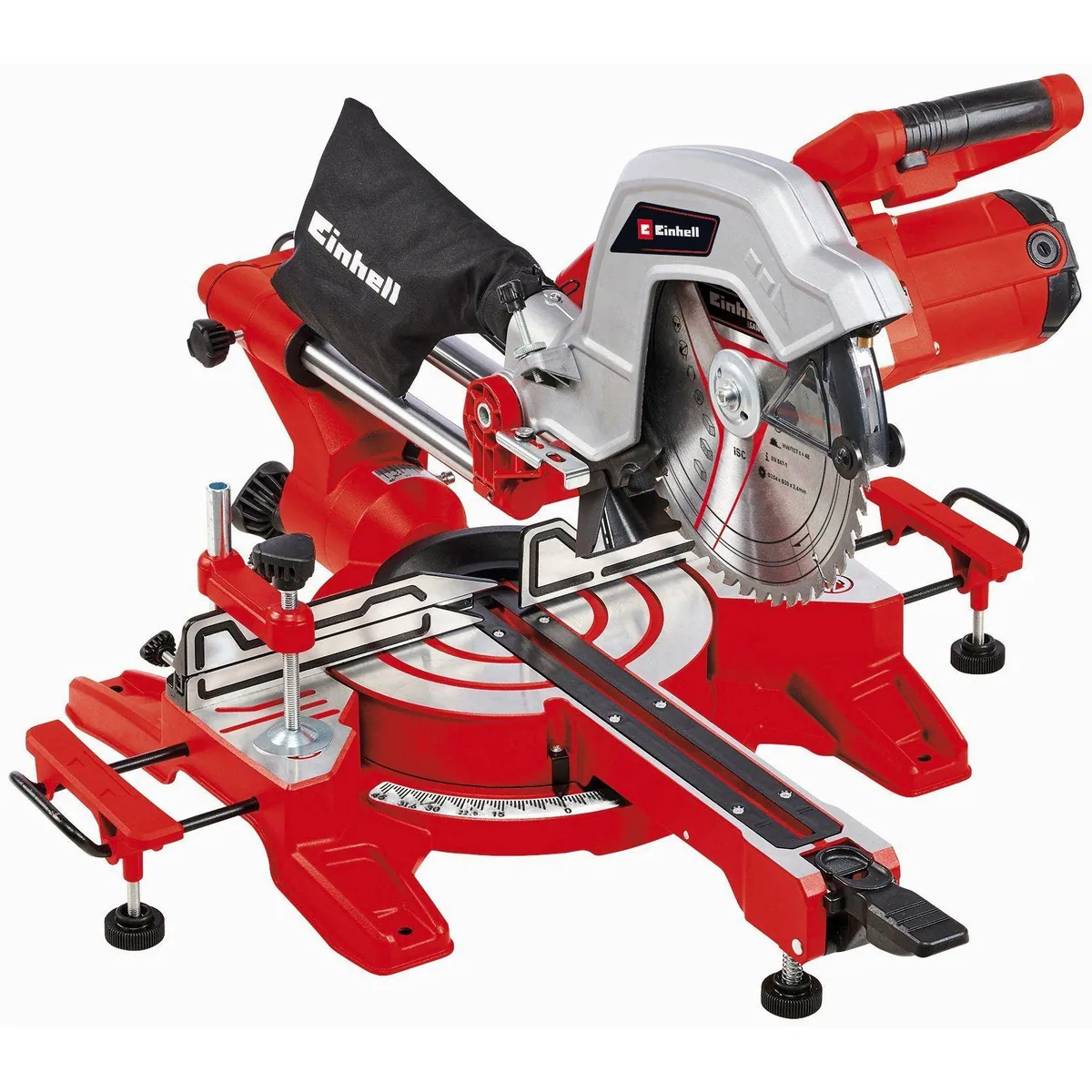Einhell TC-SM 254 Kapp- und Gehrungssäge, 1800 W, Tischverlängerungen für präzise Schnitte