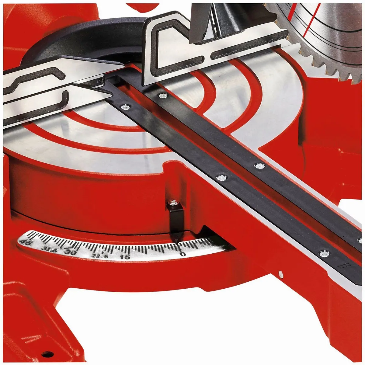 Einhell TC-SM 254 Kapp- und Gehrungssäge, 1800 W, Tischverlängerungen für präzise Schnitte 5