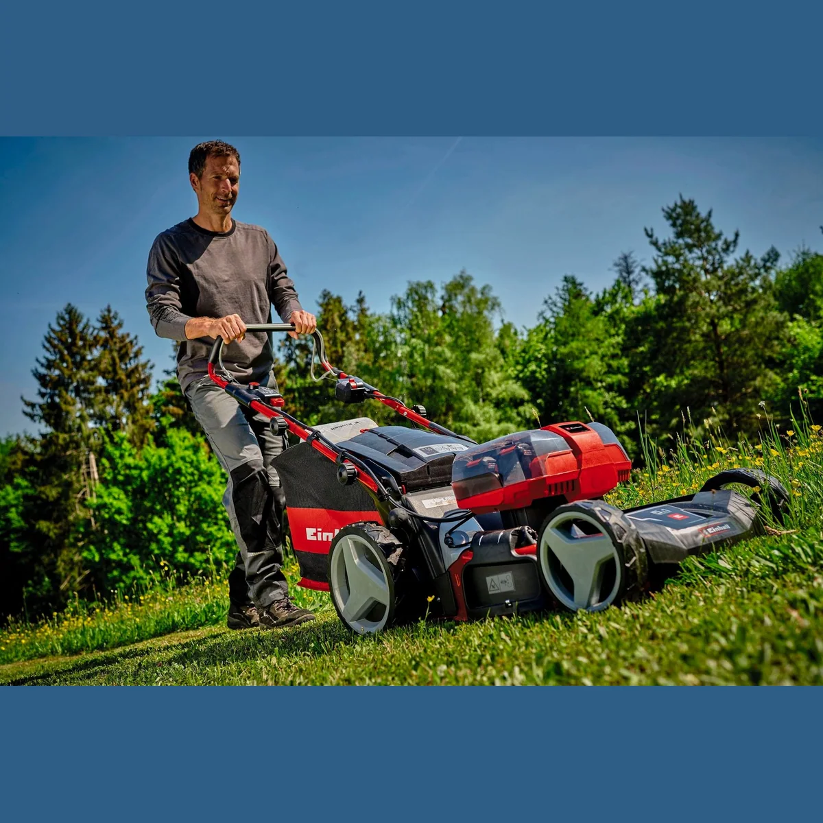 Einhell GP-CM 36/47 S HW Li, 47 cm Schnittbreite, 4 Akkus, Radantrieb 2