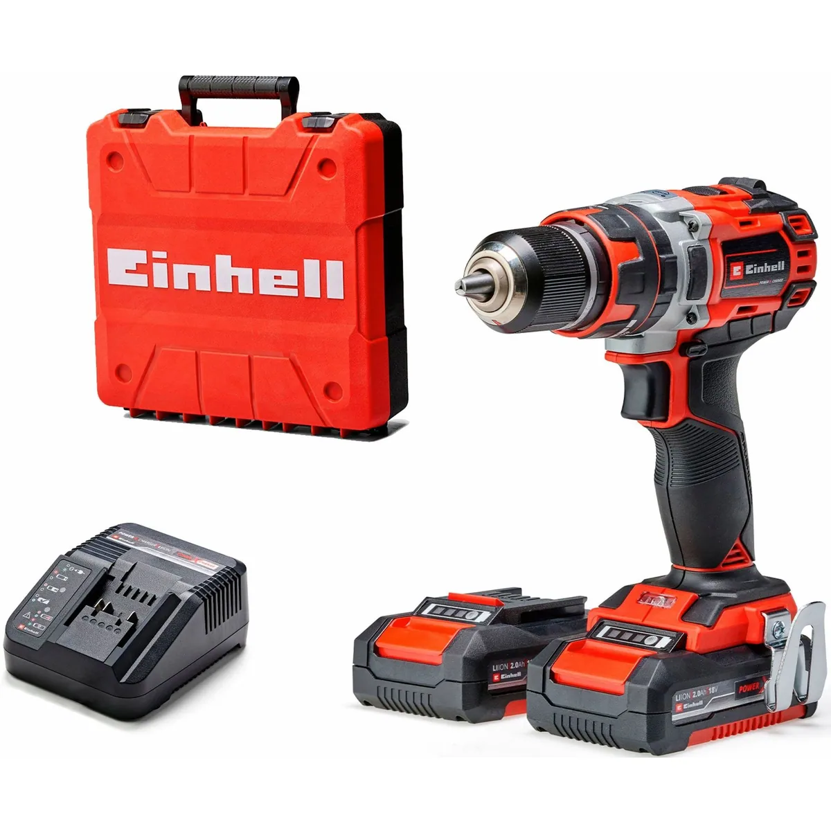 Einhell TP-CD 18/50 Li-i BL Akku-Schlagbohrschrauber, 2 Akkus & Ladegerät — vielseitig, leistungsstark, ergonomisch