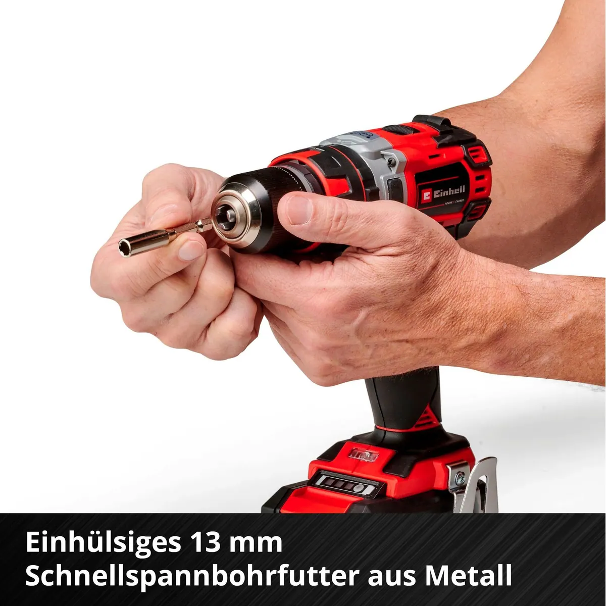 Einhell TP-CD 18/50 Li-i BL Akku-Schlagbohrschrauber, 2 Akkus & Ladegerät — vielseitig, leistungsstark, ergonomisch 4