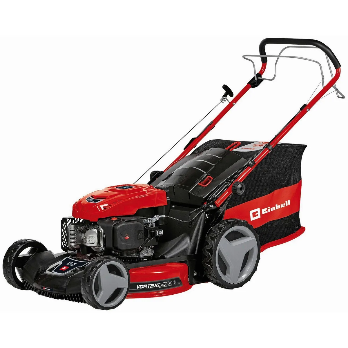 Einhell GC-PM 51/3 S HW Benzinrasenmäher, 51 cm Schnittbreite, 5-in-1-Funktion