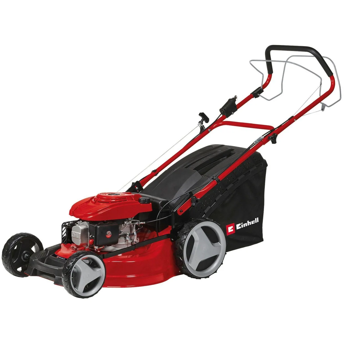 Einhell GC-PM 51/3 S HW-E Benzinrasenmäher, 51 cm Schnittbreite, Elektro-Start
