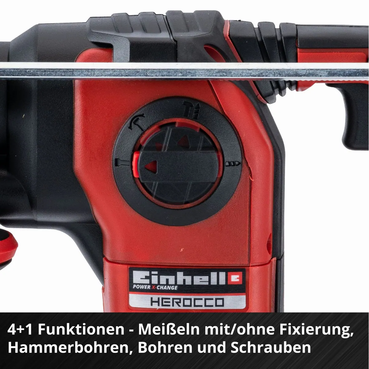 Einhell Akku-Bohrhammer HEROCCO Kit, 18V/3Ah mit Zubehör — ideal für Beton, Stein & Metall 4