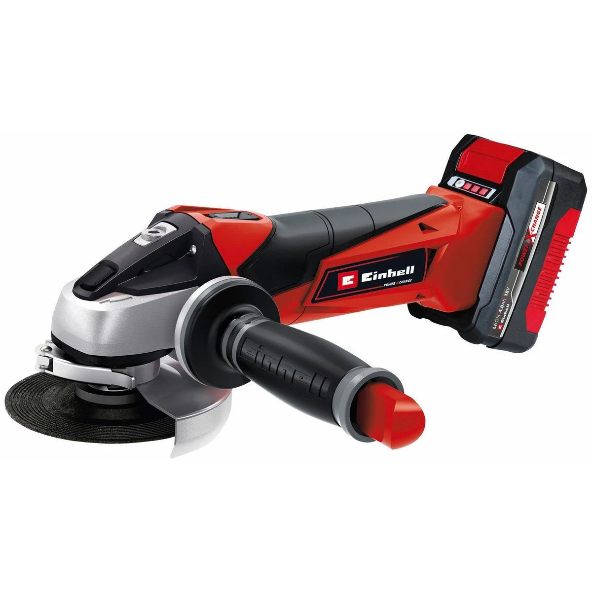 Einhell TE-AG 18/115 Li Akku-Winkelschleifer, 115 mm Ø, 28 mm Schnitttiefe, inkl. 4 Ah Akku und Ladegerät 3