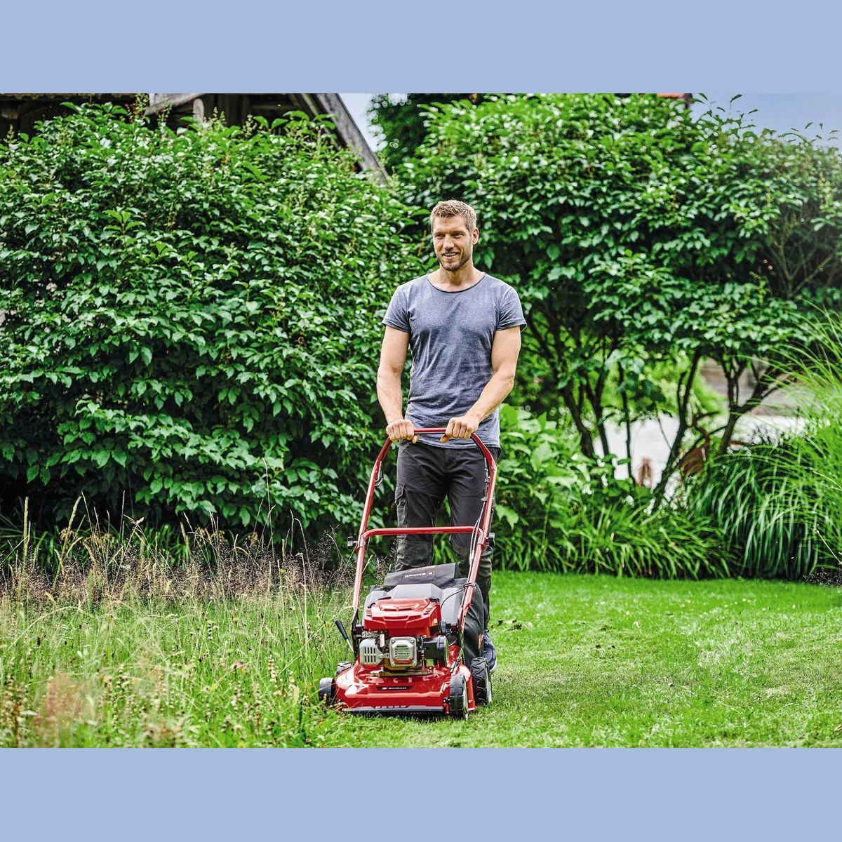 Einhell GC-PM 46/5 S Benzinrasenmäher, 46 cm Schnittbreite, leistungsstark und robust 2