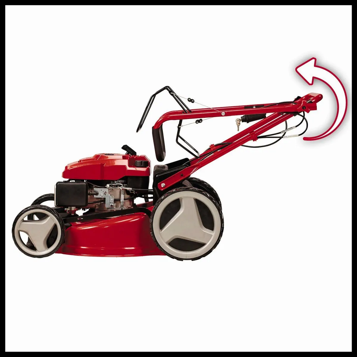 Einhell GC-PM 46 S HW-E Benzinrasenmäher, 46 cm Schnittbreite, Elektro-Start 3