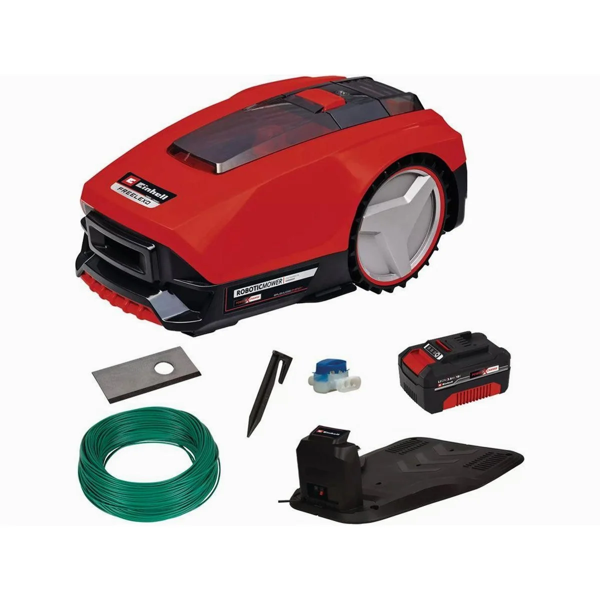 Einhell FREELEXO 550 Kit, für Rasenflächen bis 550 m², inklusive Akku und Ladestation