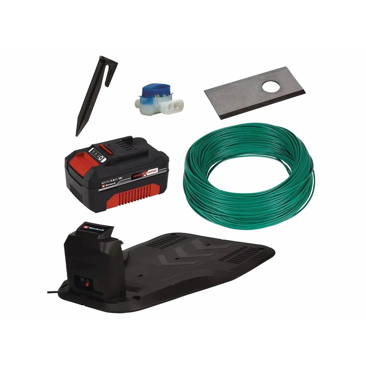 Einhell FREELEXO 550 Kit, für Rasenflächen bis 550 m², inklusive Akku und Ladestation 3