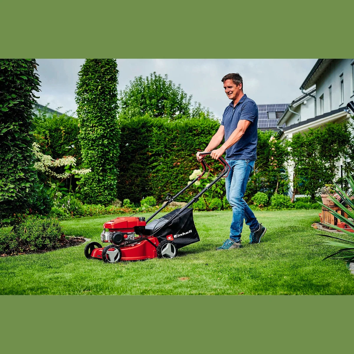 Einhell GC-PM 40/2 S Benzinrasenmäher, 40 cm Schnittbreite, mit Radantrieb 2
