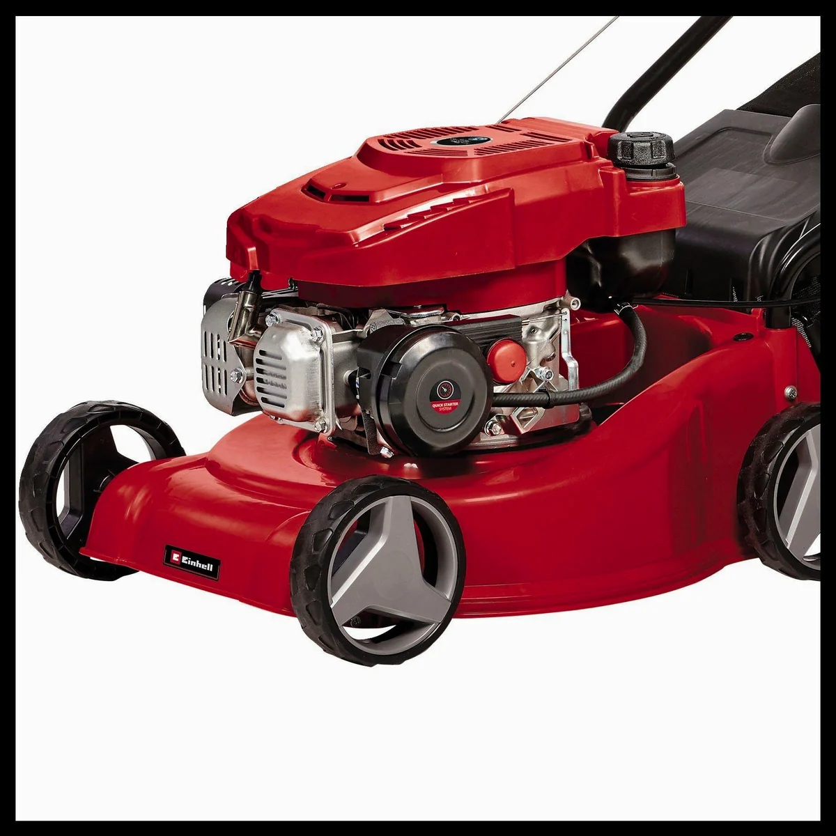 Einhell GC-PM 40/2 Benzinrasenmäher, 40 cm Schnittbreite, klappbarer Führungsholm 3