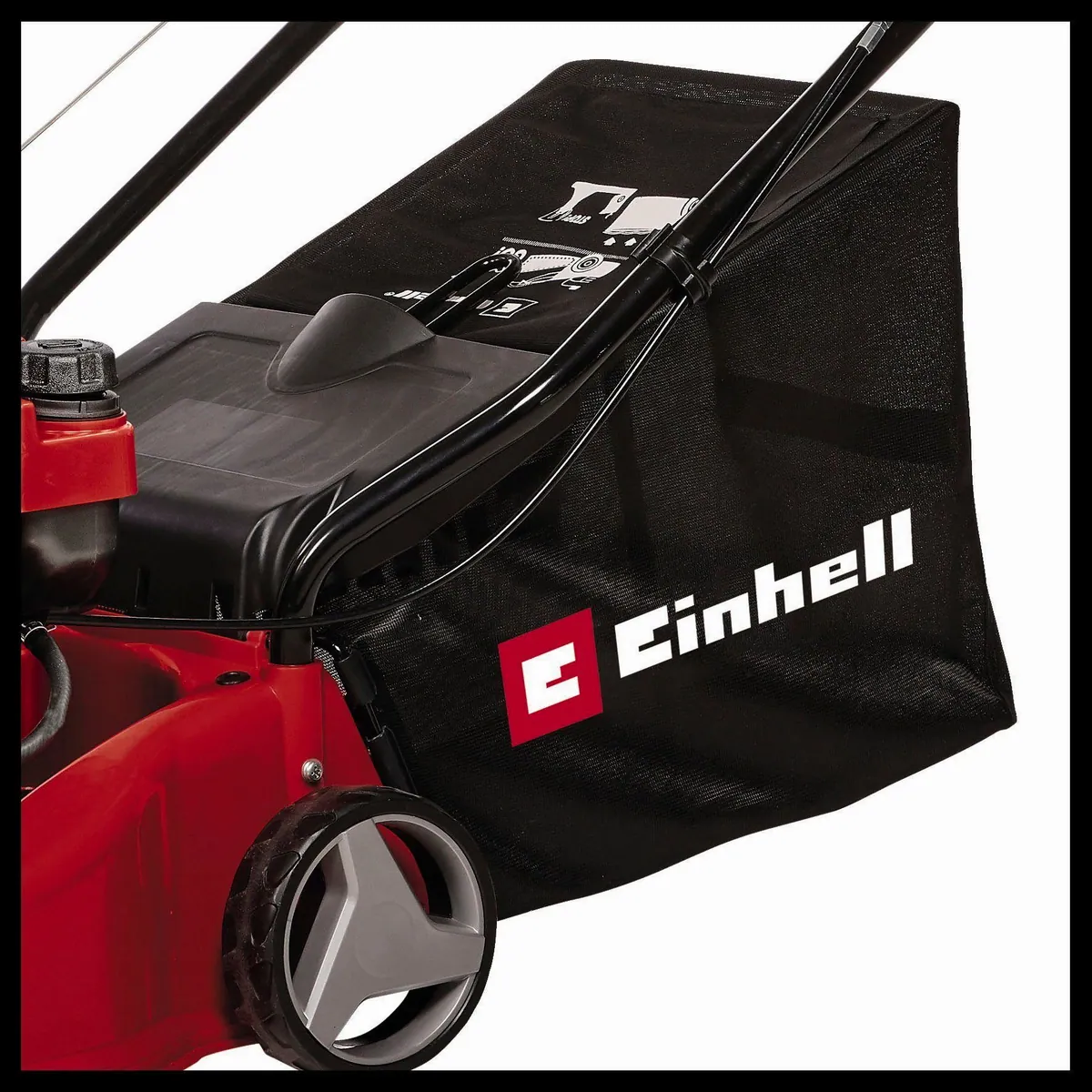 Einhell GC-PM 40/2 Benzinrasenmäher, 40 cm Schnittbreite, klappbarer Führungsholm 4