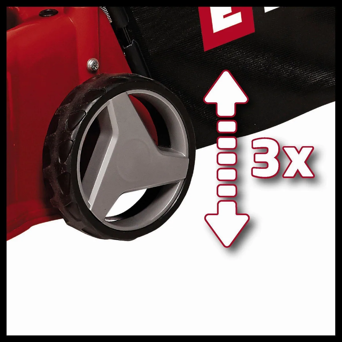 Einhell GC-PM 40/2 Benzinrasenmäher, 40 cm Schnittbreite, klappbarer Führungsholm 5