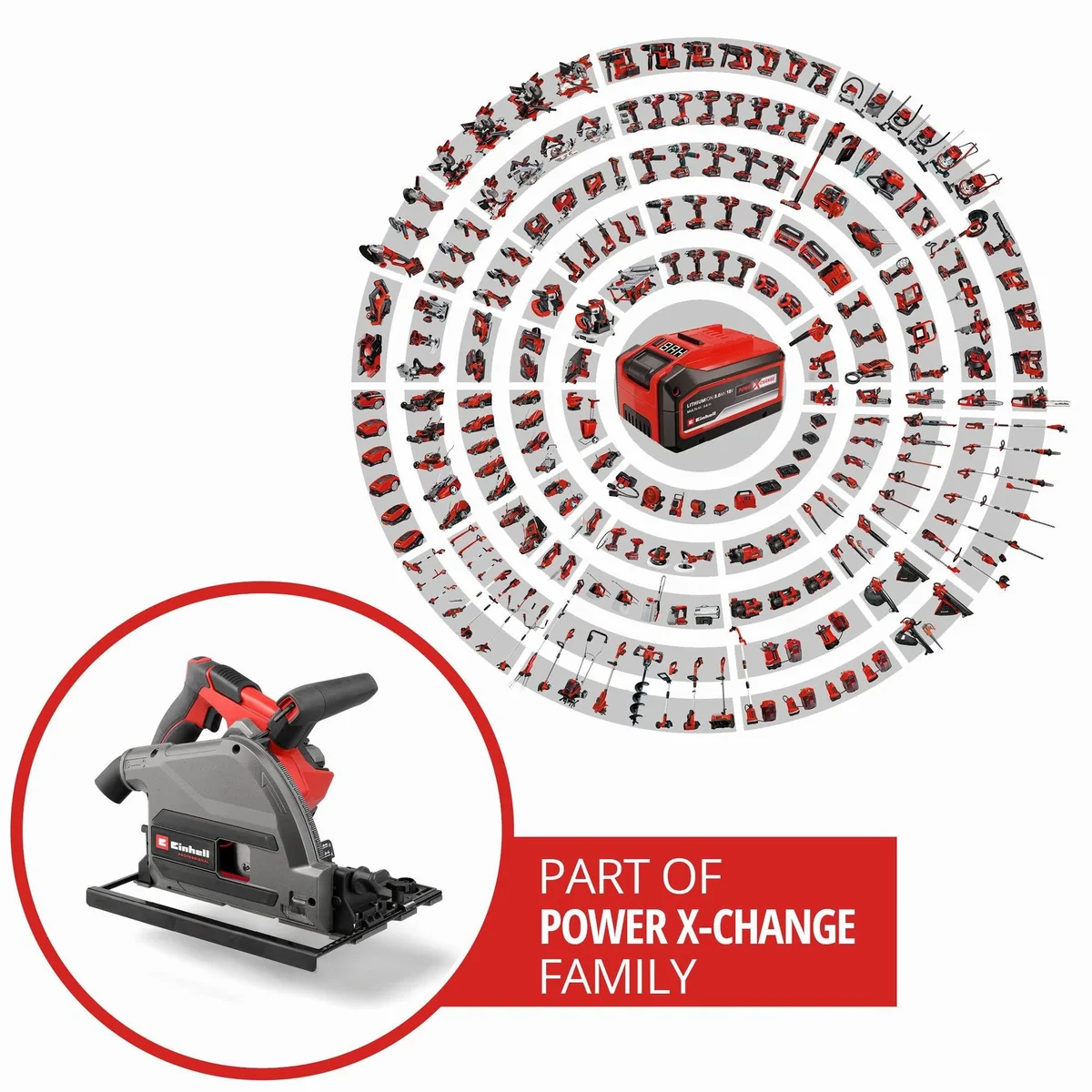 Einhell Akku-Tauchsäge TP-PS 18/165 Li BL, kraftvoller Brushless Motor, präzise Schnitte 2