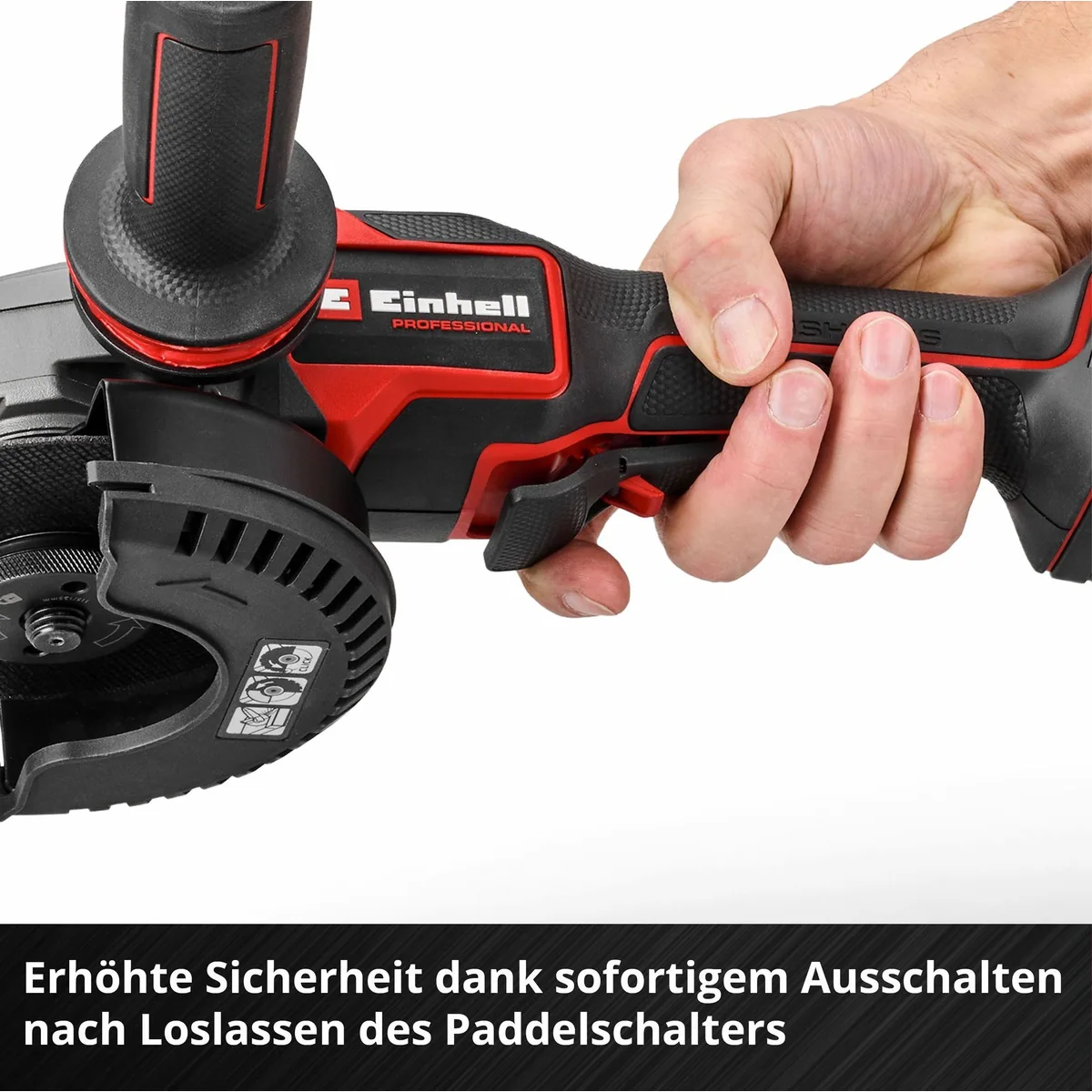 Einhell TP-AG 18/125-13 Q P BL Akku-Winkelschleifer, bürstenloser Motor, max. 10.000 U/min 5