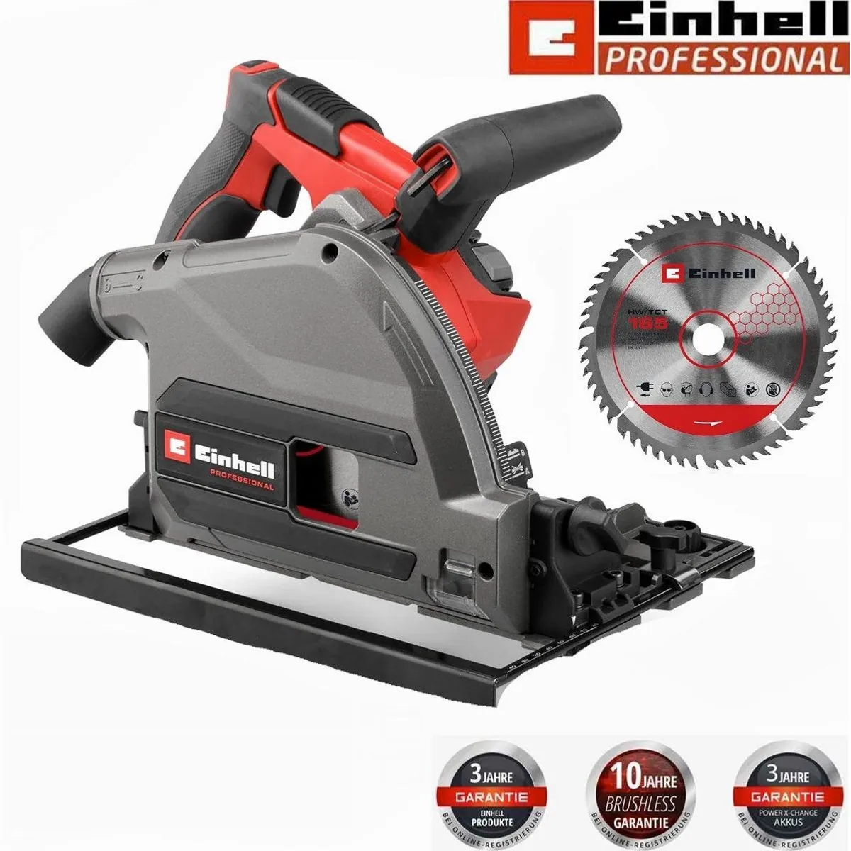 Einhell Akku-Tauchsäge TP-PS 18/165 Li BL, kraftvoll, präzise, wartungsfrei — ohne Akku 3