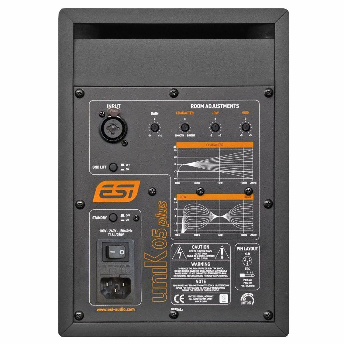 ESI Audio Unik 05+ aktive Studio Monitor-Boxen, exzellente Klangqualität und Anpassungsfähigkeit 3