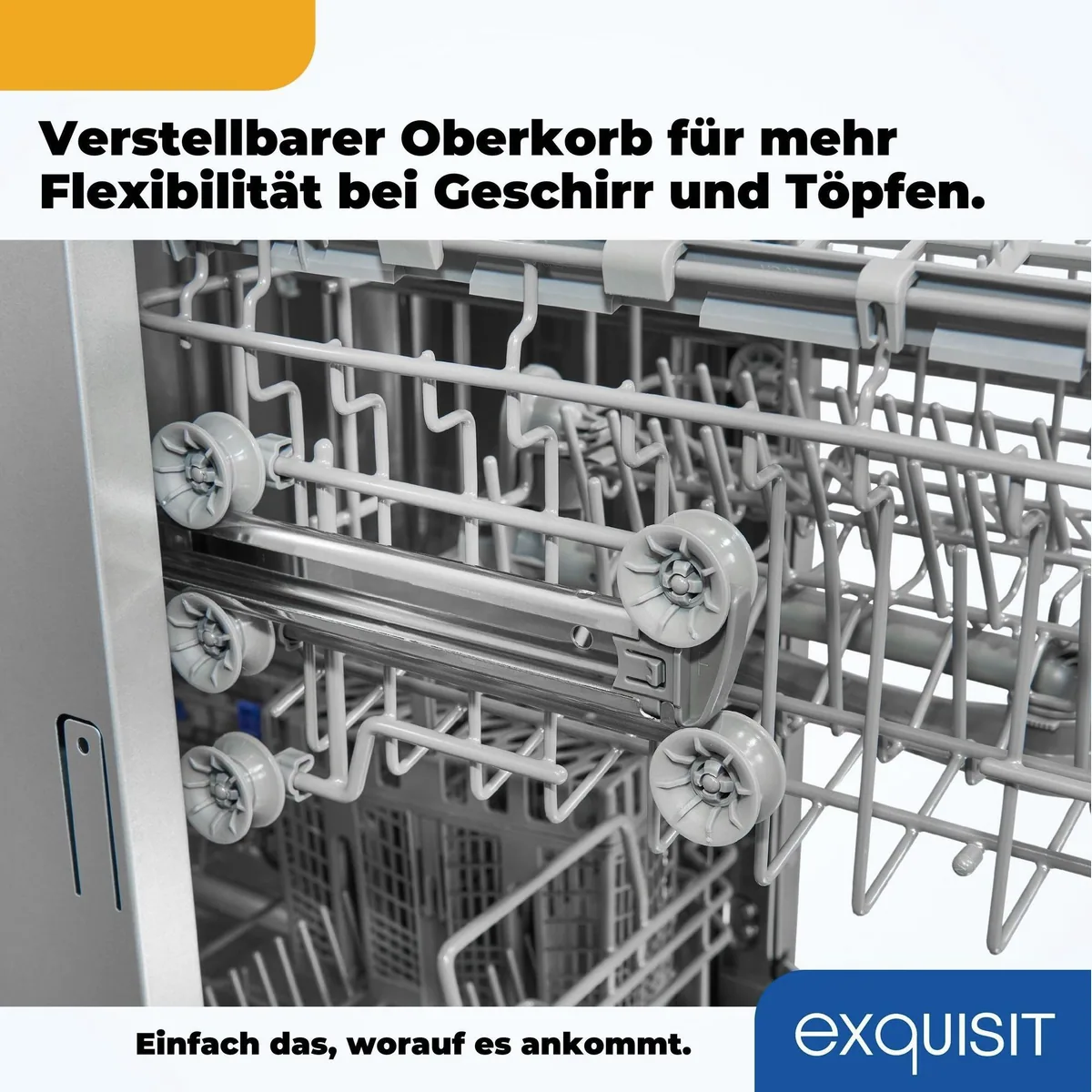 exquisit GSP9109-030E Standgeschirrspüler, 9 Maßgedecke, kompakt und platzsparend 5