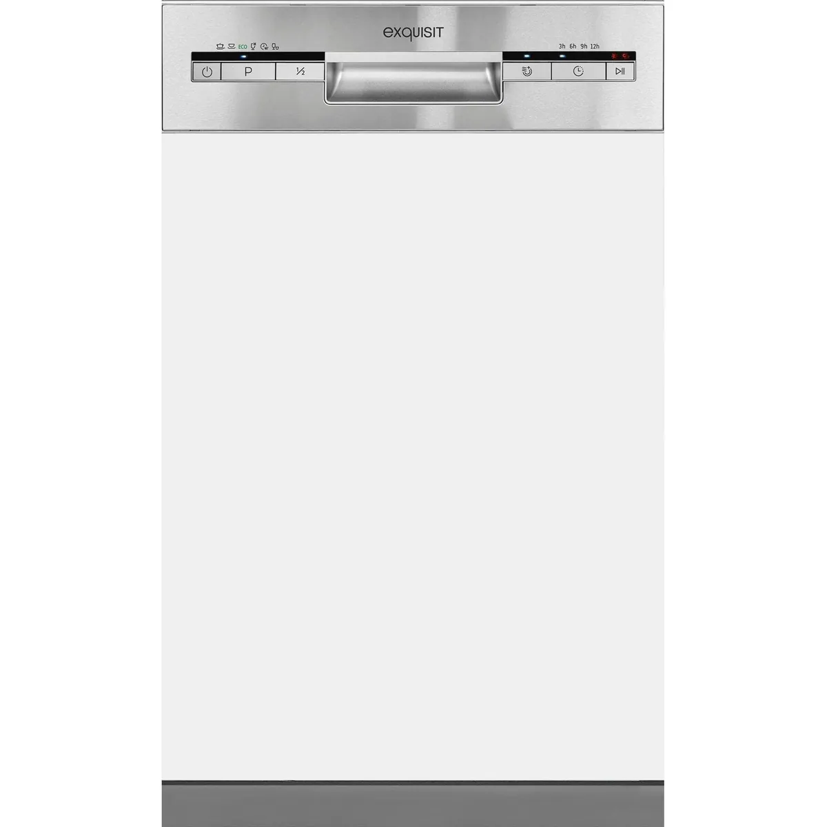 exquisit EGSP1009-EB-030E Geschirrspüler, 9 Maßgedecke, kompakt für kleine Nischen 5